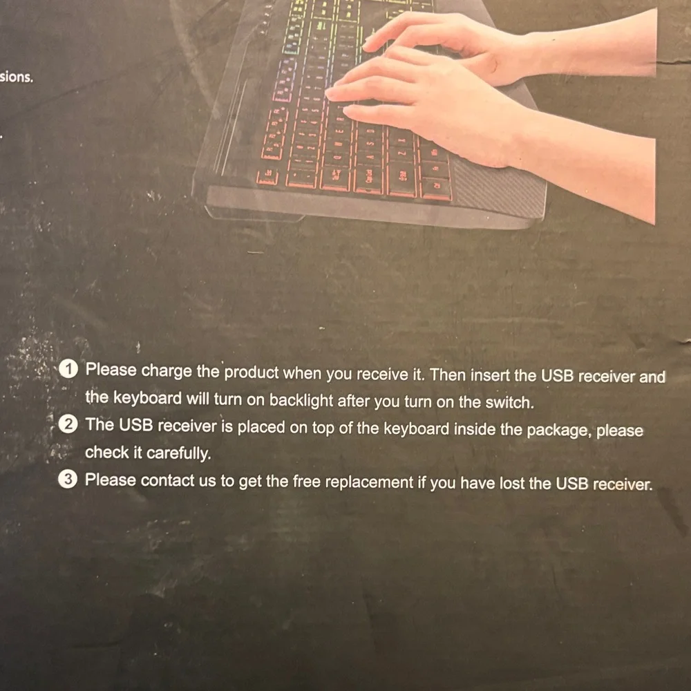 Wireless Backlit Keyboard and Mouse Set